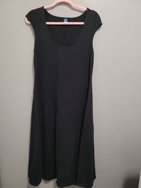 Old Navy Maternity Black Midi Dress